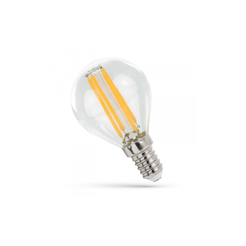 Żarówka Led E14 Kulka 4W 230V - Biała Neutralna
