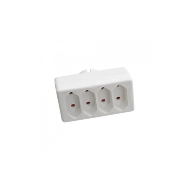 Rozgałęźnik 4X 10A 250V V-Tac Biały Vt-1004