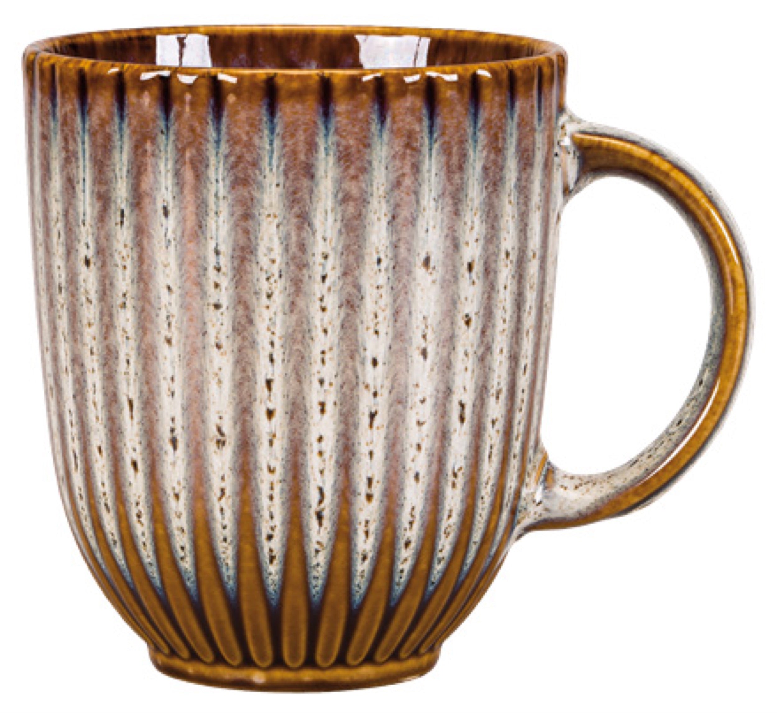 Kubek Desert 350 ml ceramiczny niebiesko-brązowy