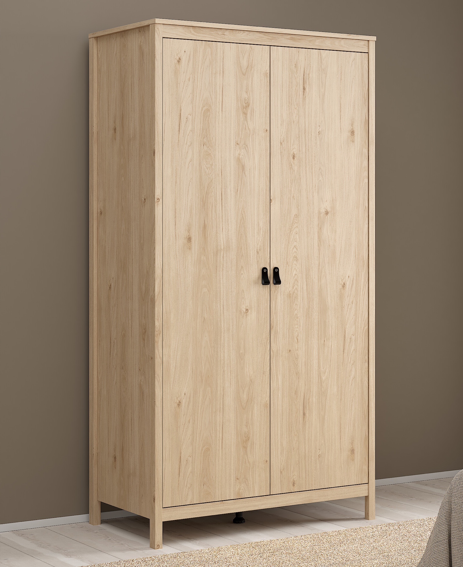 Dwudrzwiowa szafa ubraniowa Madrid 2D, jackson hickory