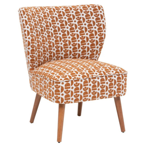 Fotel w stylu retro Lannister Palms Ambre