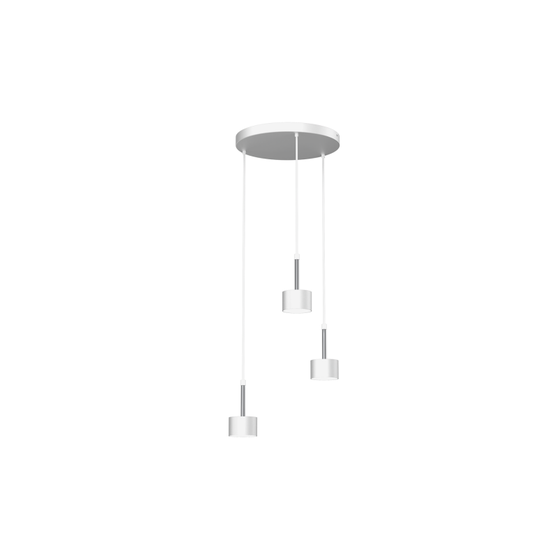 Lampa Wisząca Arena White/Silver 3Xgx53