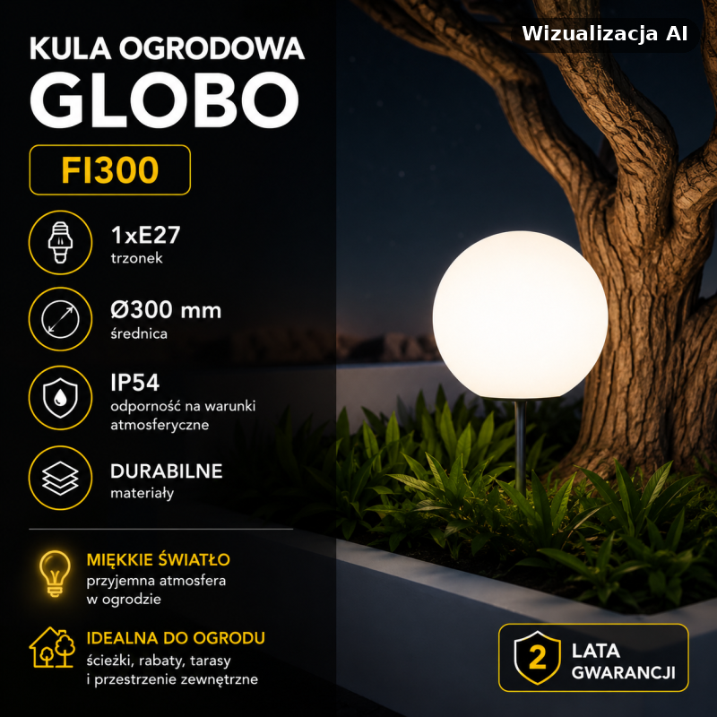Kula Ogrodowa Globo Fi300 1Xe27