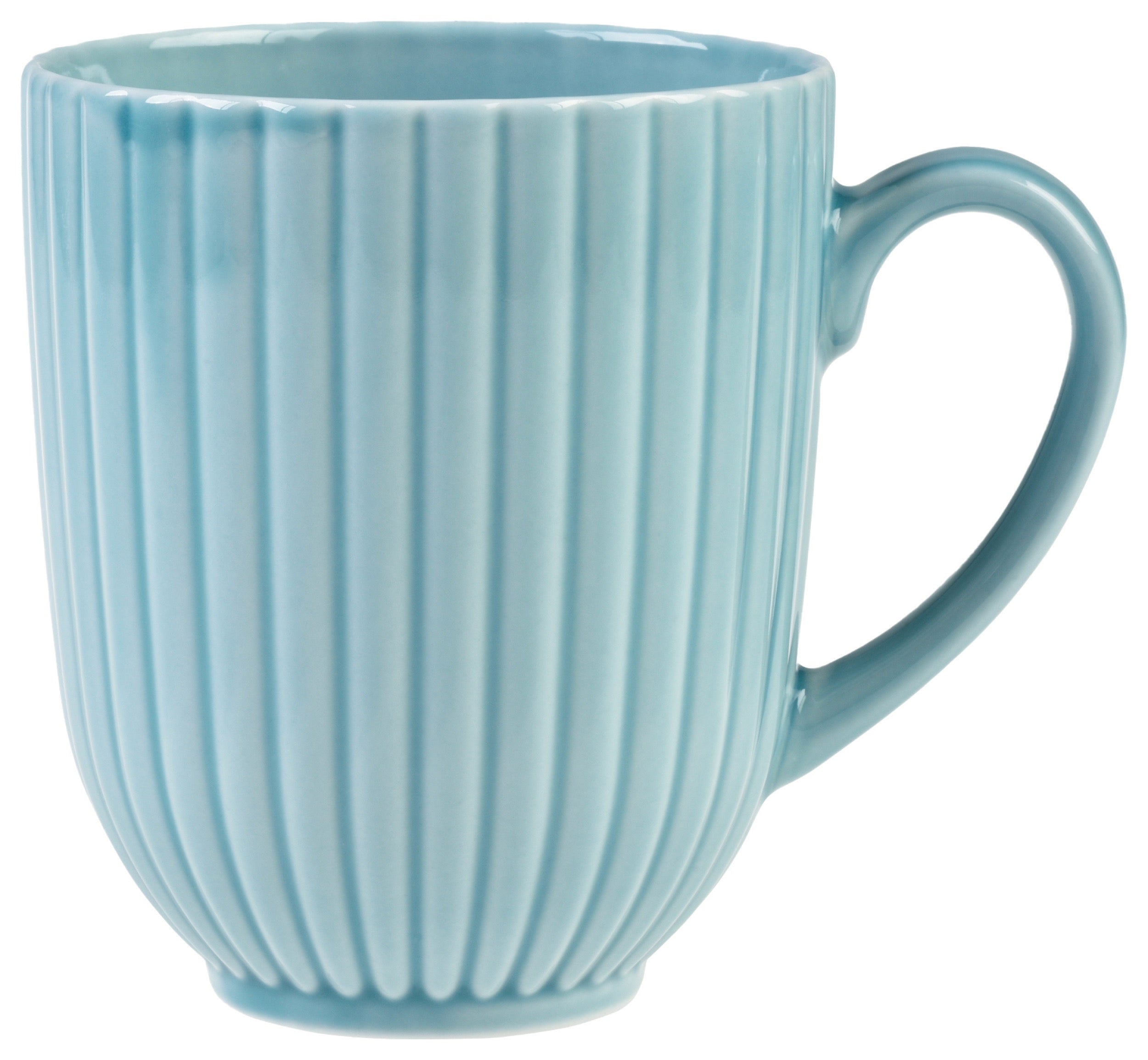 Zestaw 6 kubków porcelanowych Daisy 350 ml turkusowy