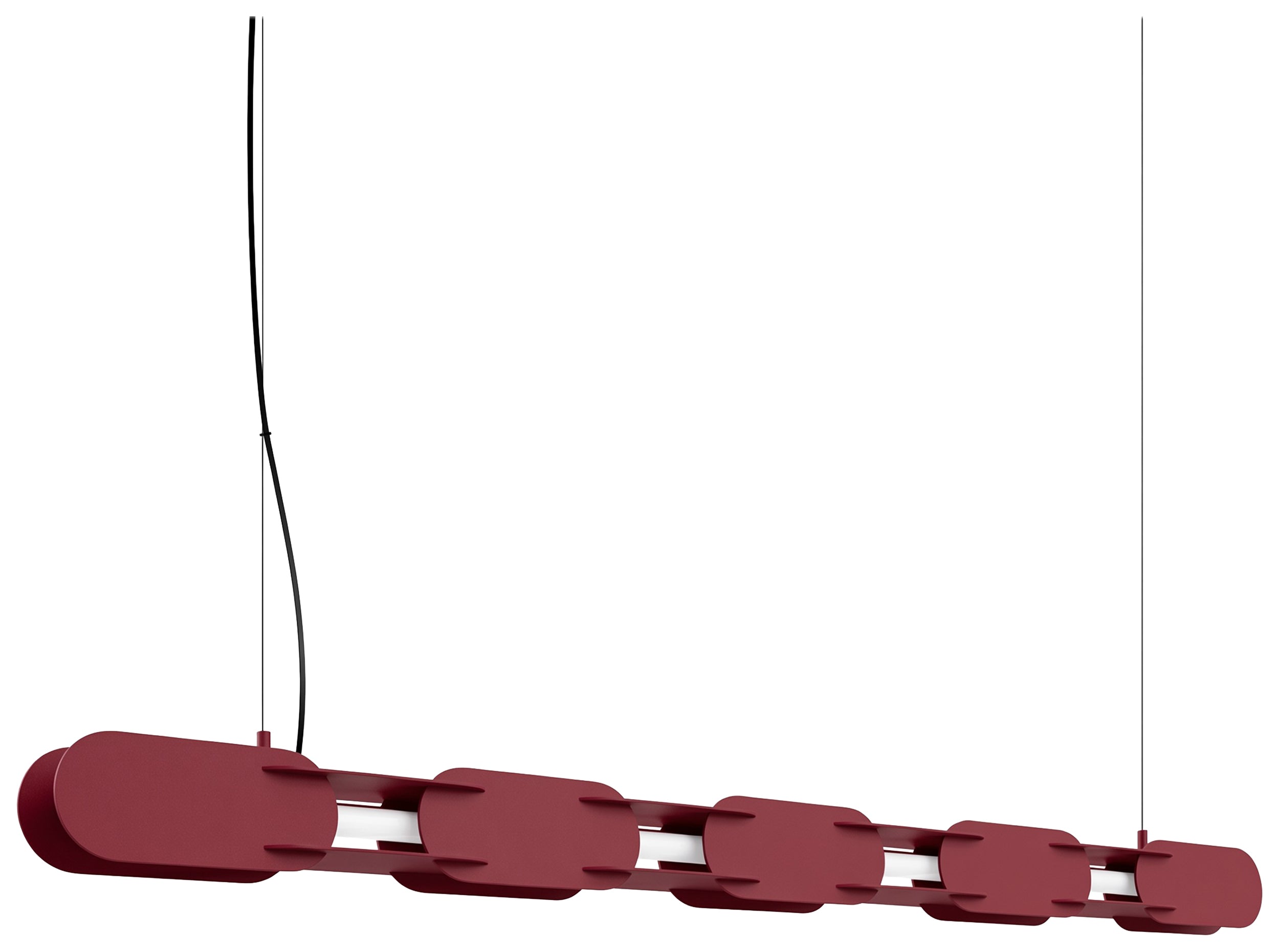 Lampa wisząca Chain 158 cm LED burgund