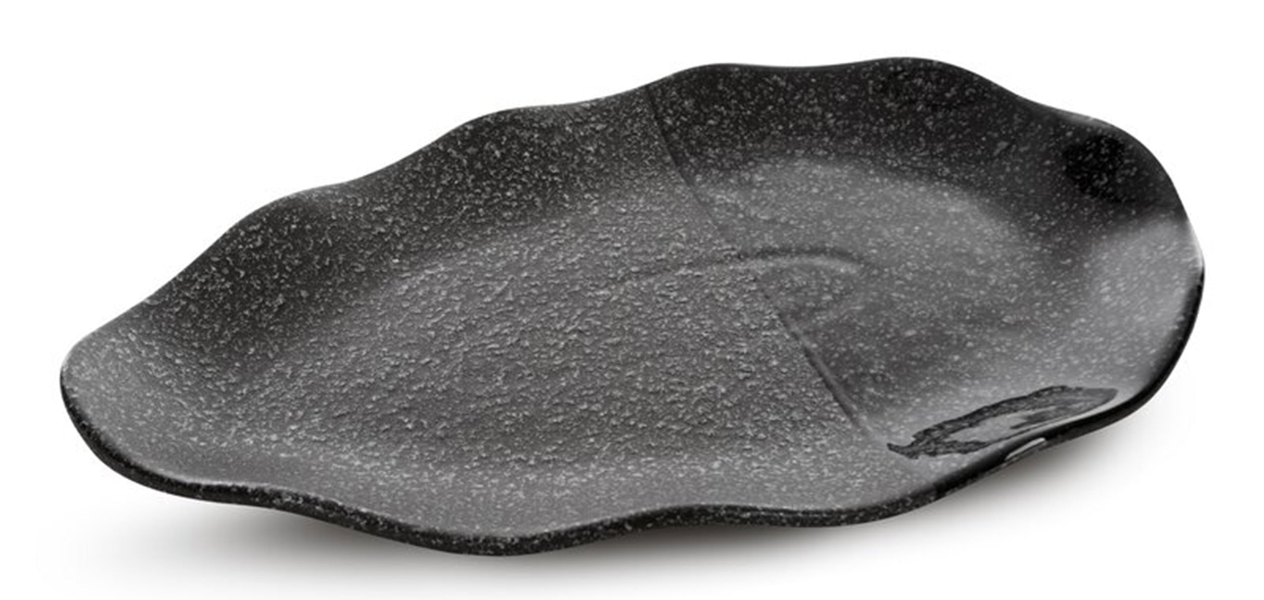Patera Mandi z glinki ceramicznej 31 cm czarna