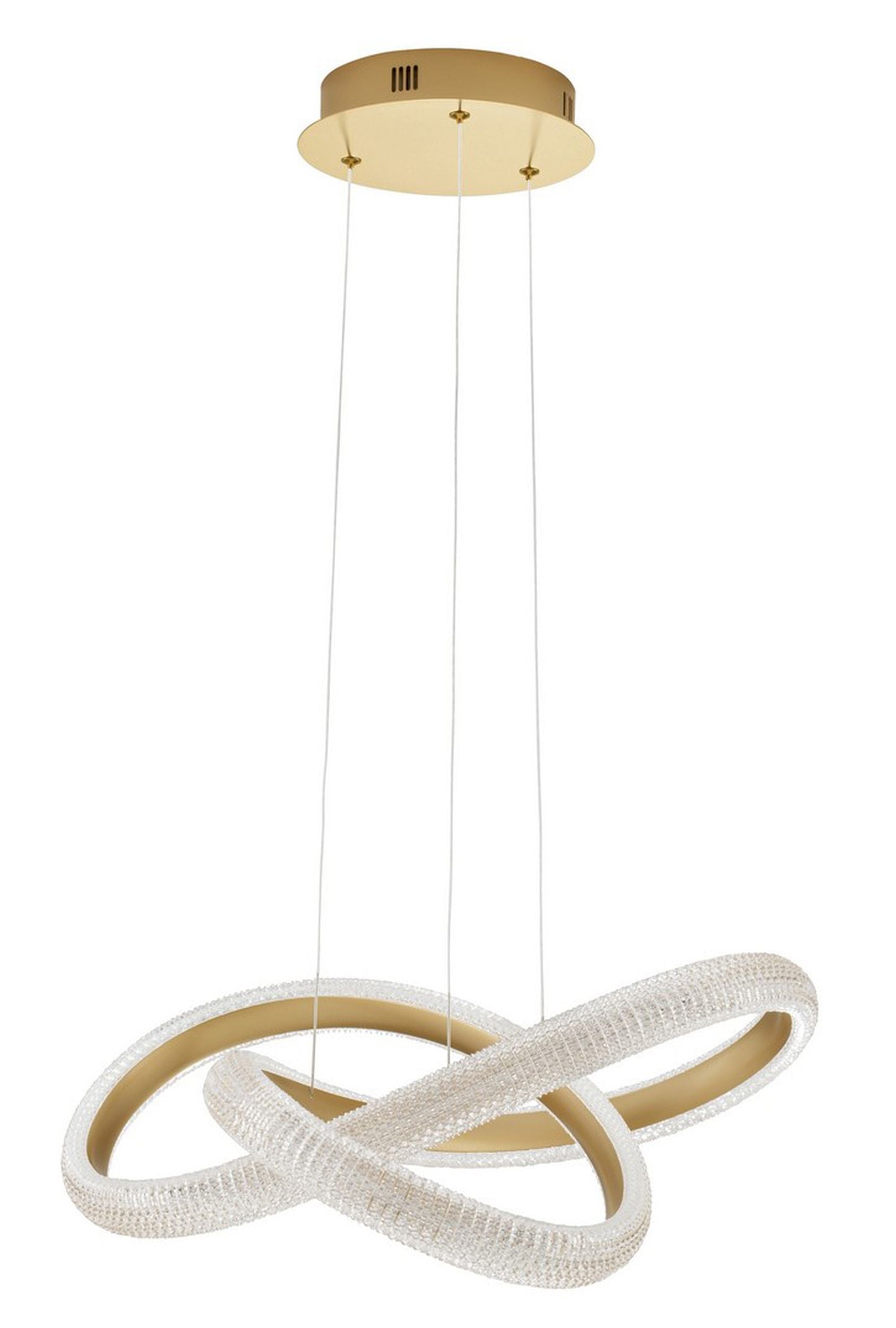Żyrandol Synery LED średnica 52 cm złoty