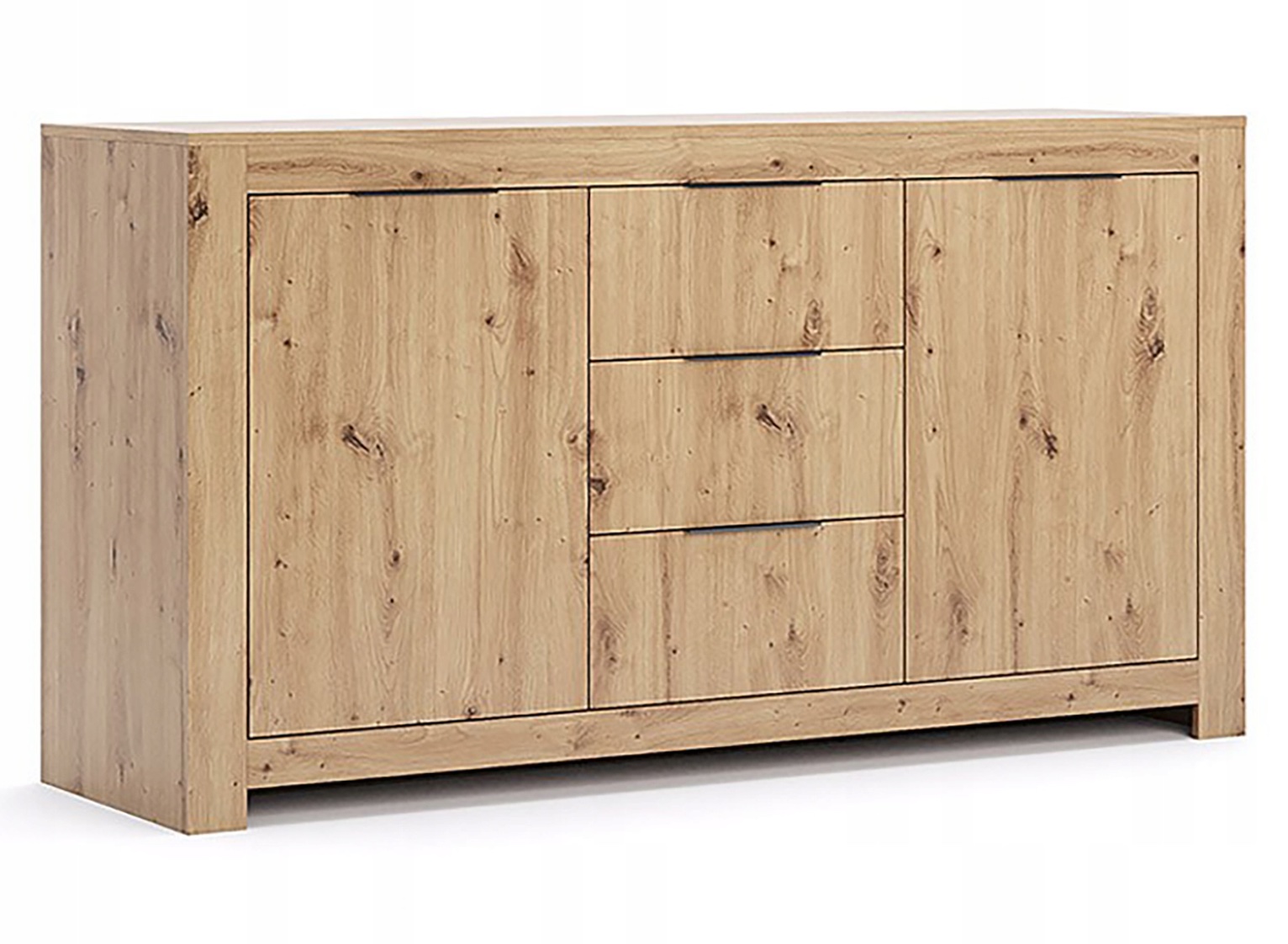 Komoda Tommy 166 z szafkami i szufladami, dąb artisan