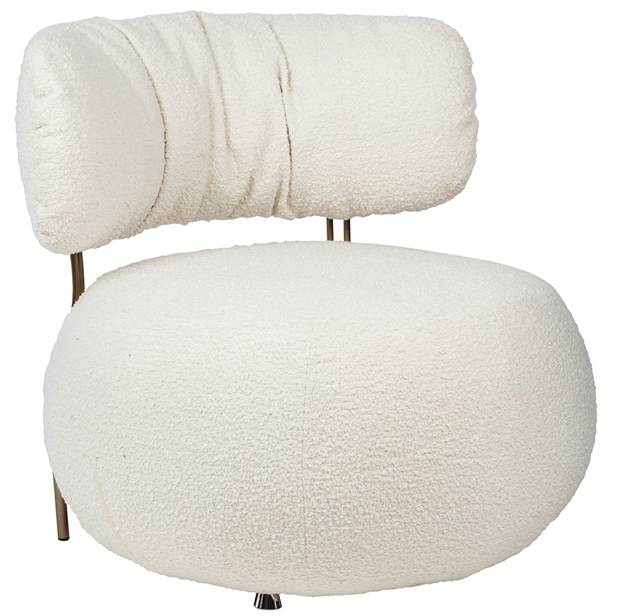 Designerski fotel bez podłokietników Teddy Low
