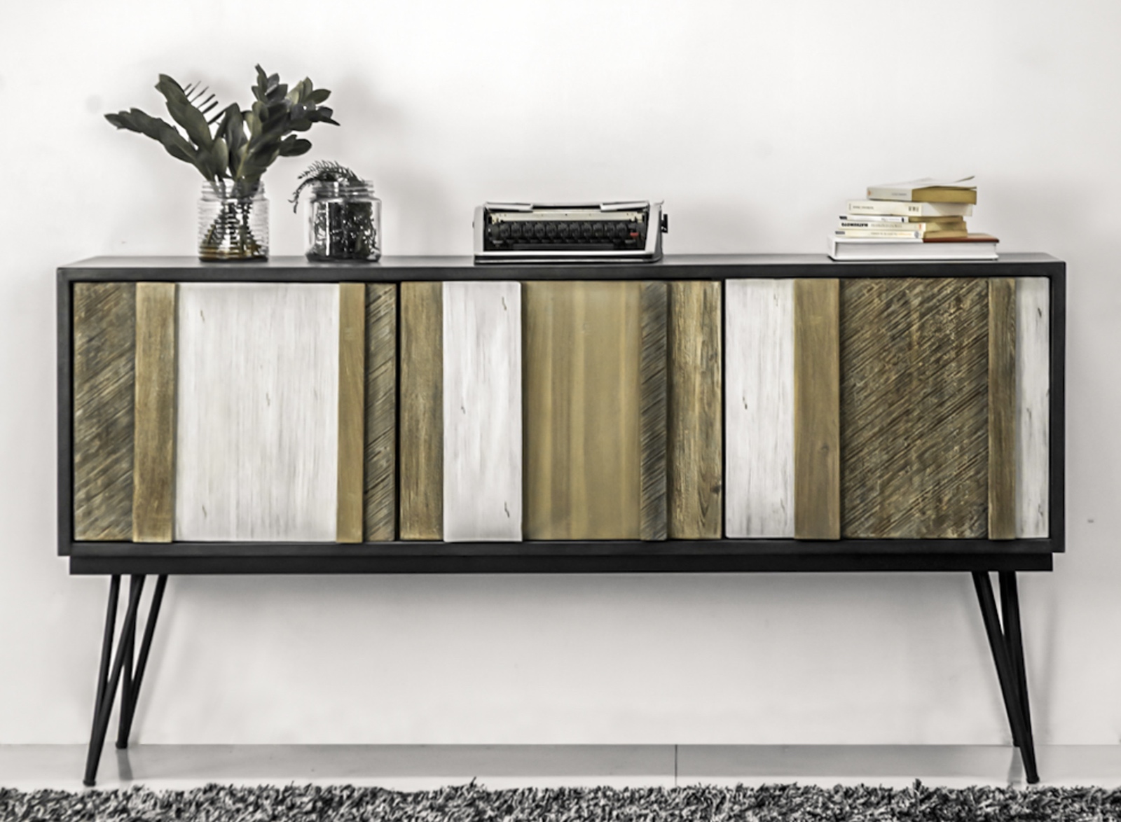 Loftowa komoda trzydrzwiowa Adesso D01
