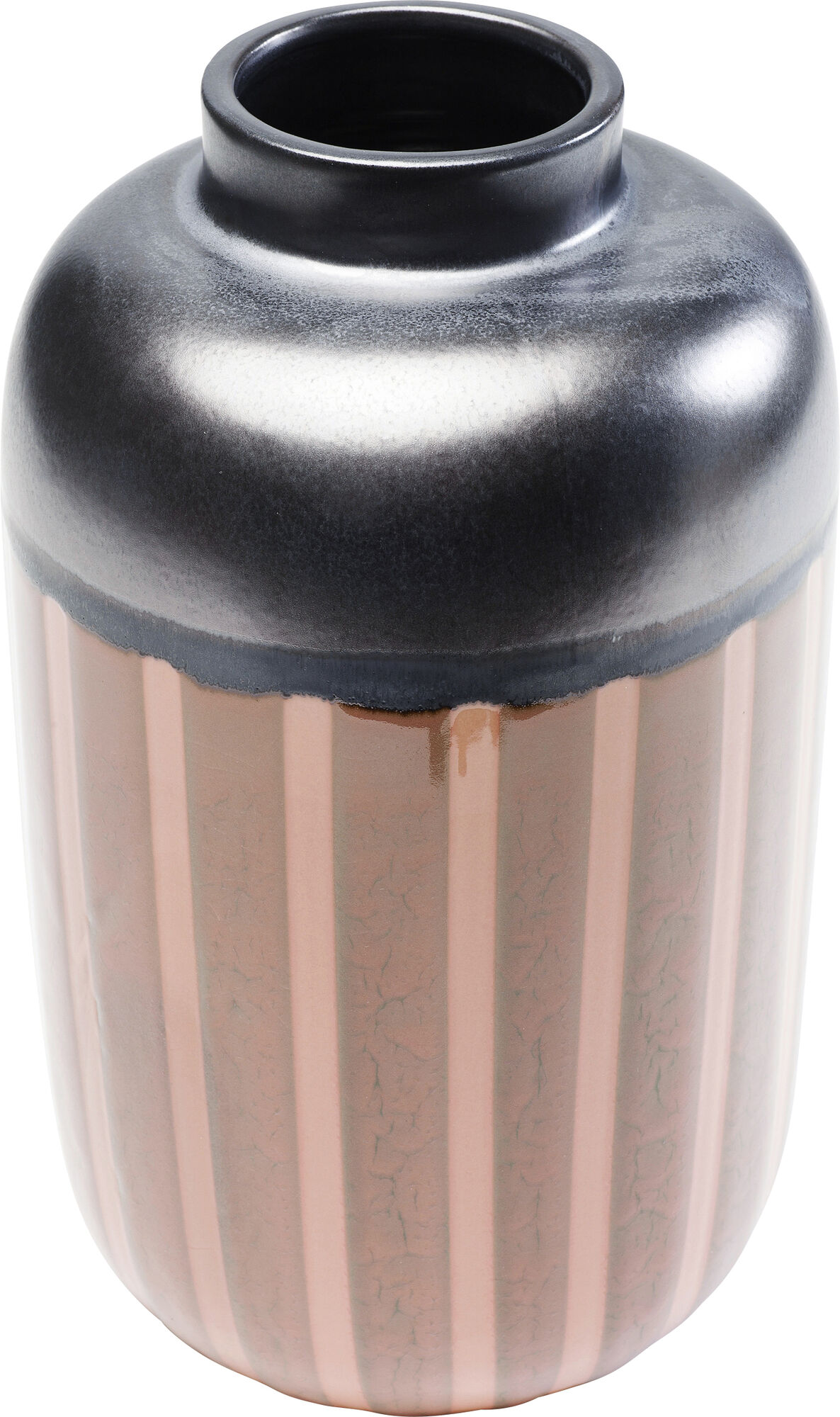 Wazon Mocca Stripes Ø17x28 cm czarny