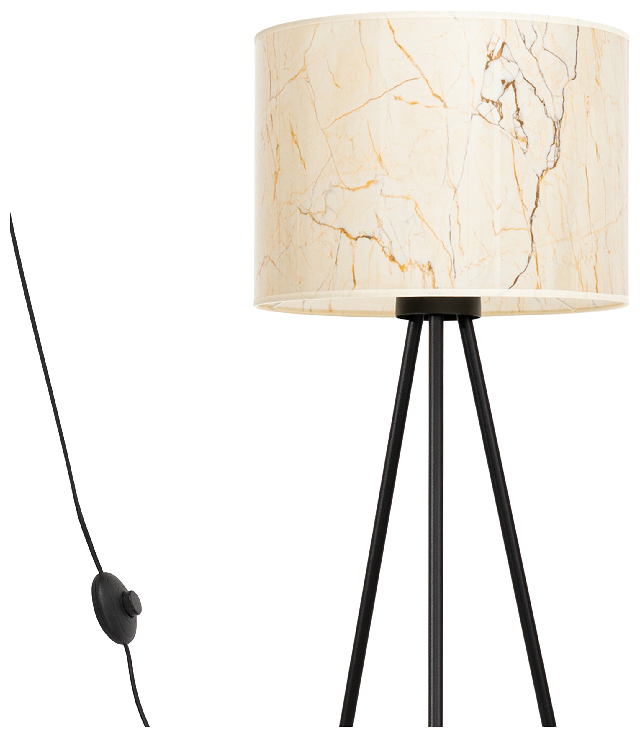 Lampa podłogowa Nevia beżowy marmur