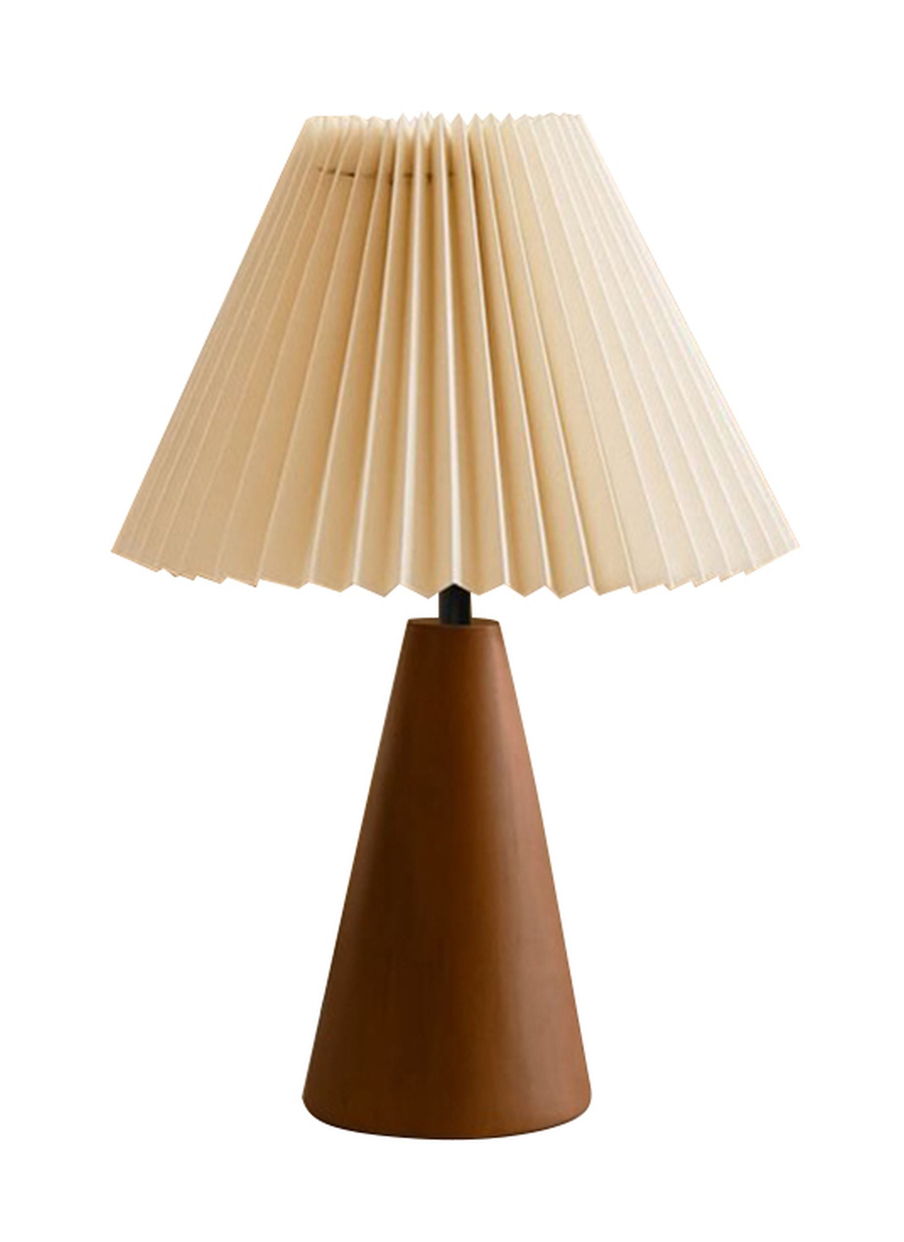 Lampa stołowa Muse brązowo-kremowa