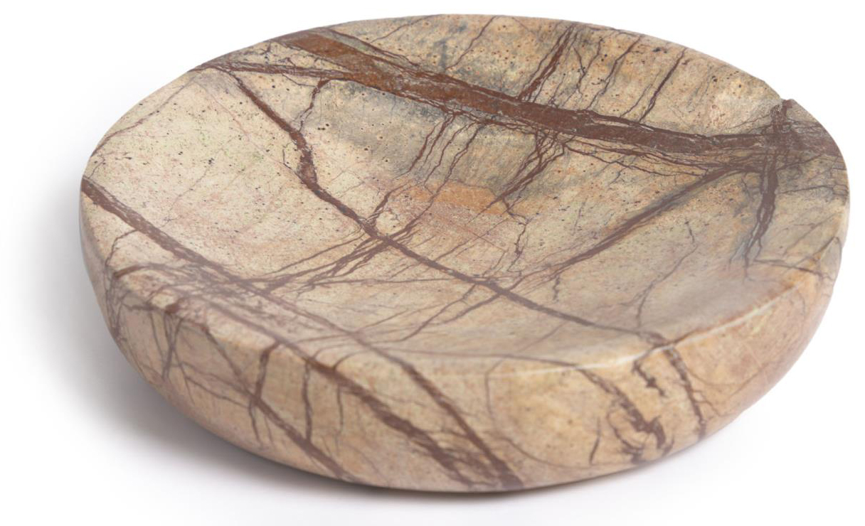 Mydelniczka marmur beżowa 10x3 cm