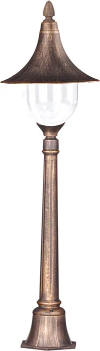 Czarno-złota stojąca lampa ogrodowa retro S314-Cardan | Edinos.pl