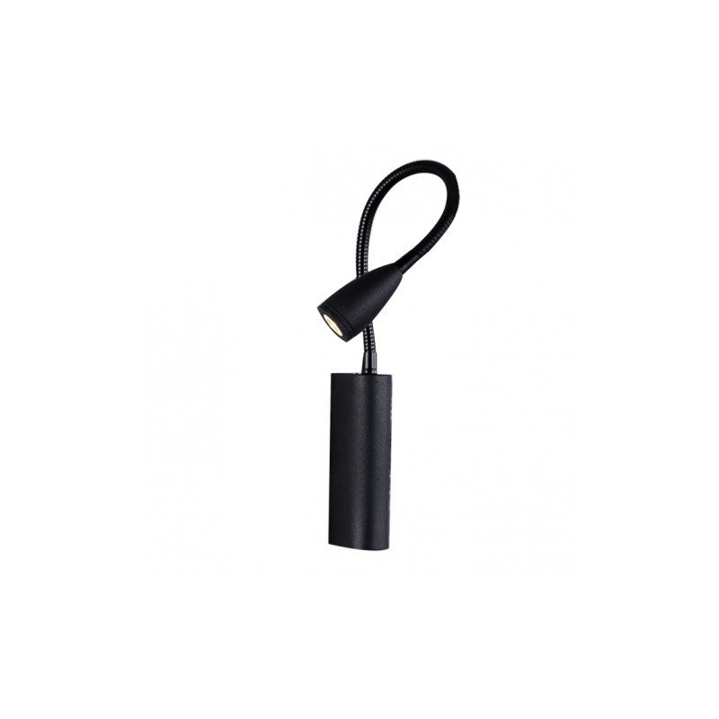 Lampa Na Wysięgniku Kinkiet 3W Czarna Veronica - 3000K