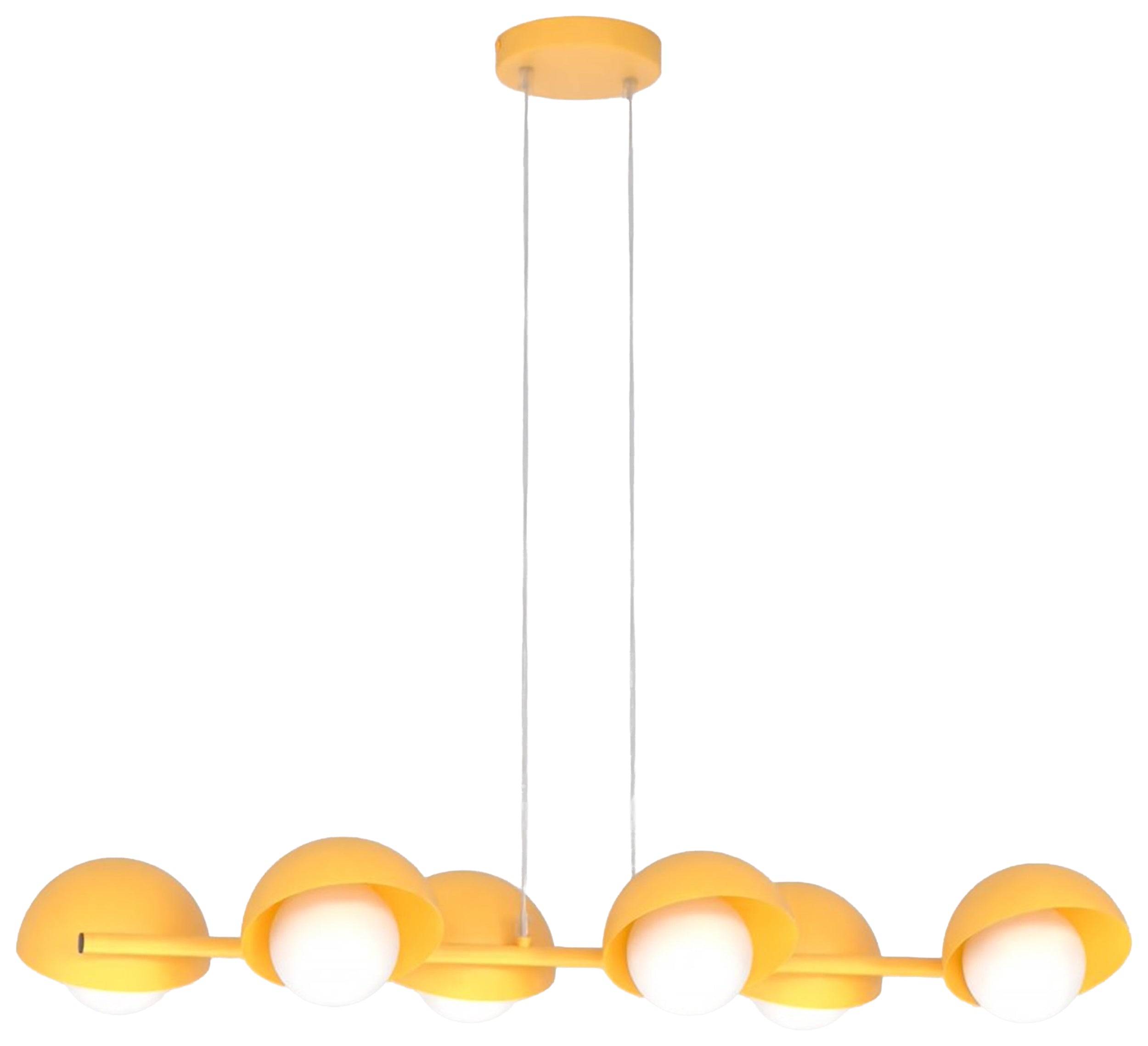 Lampa wisząca Boom x6 pomarańczowa