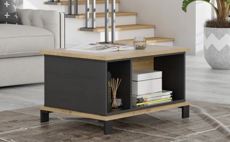 Stolik kawowy w stylu industrialnym Trondheim 511