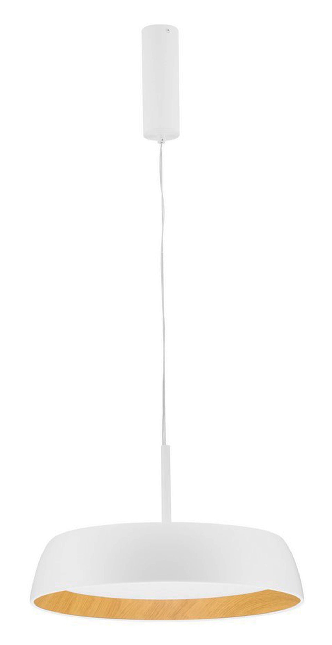 Lampa wisząca Kessov LED brązowo-biała