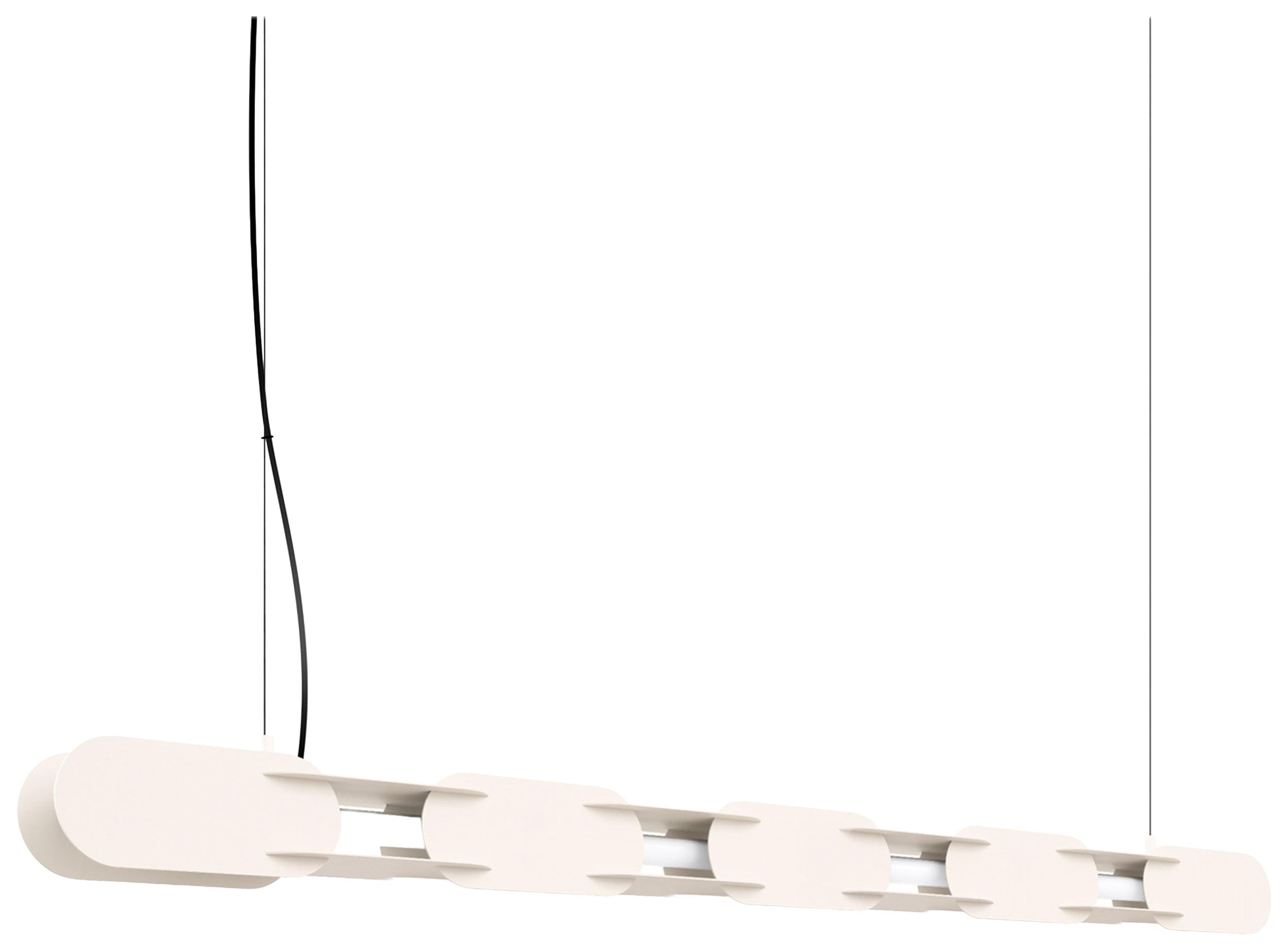 Lampa wisząca Chain 158 cm LED beżowa
