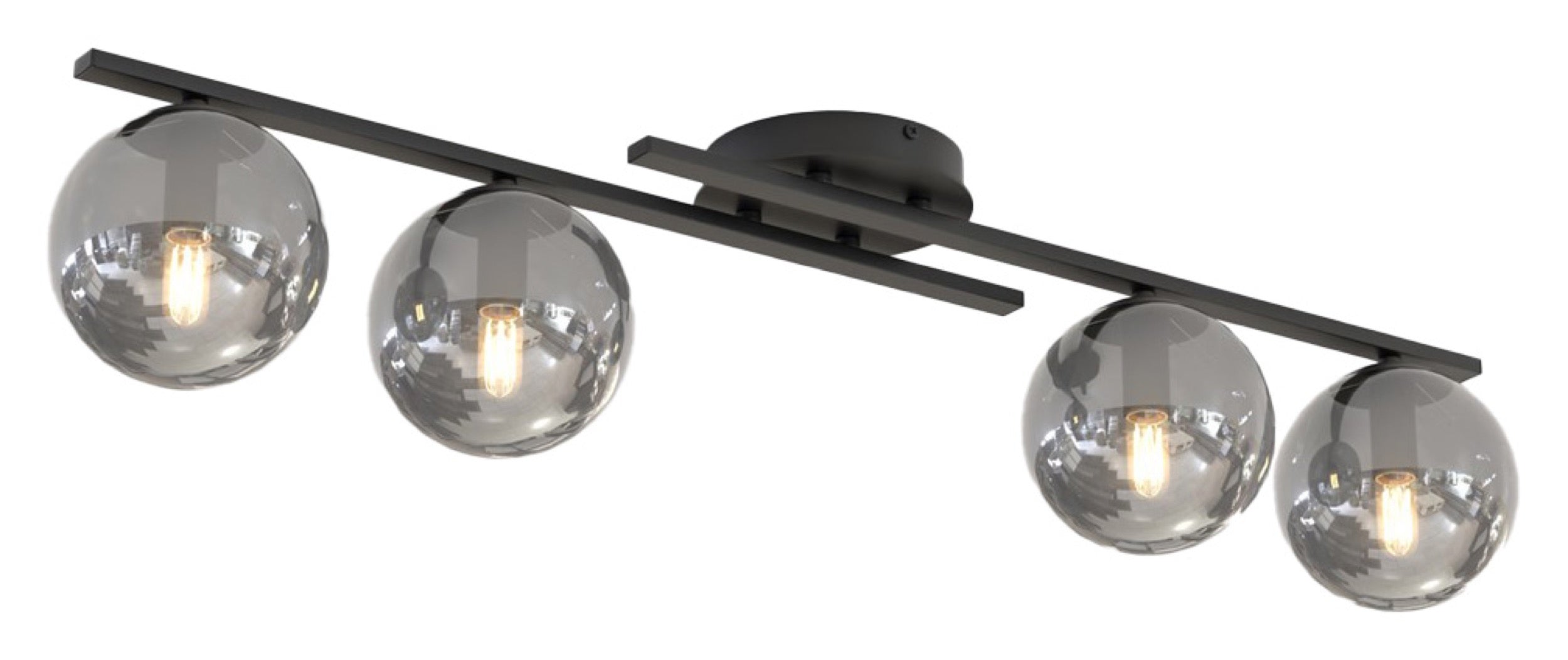 Lampa sufitowa Kairo x4 czarna