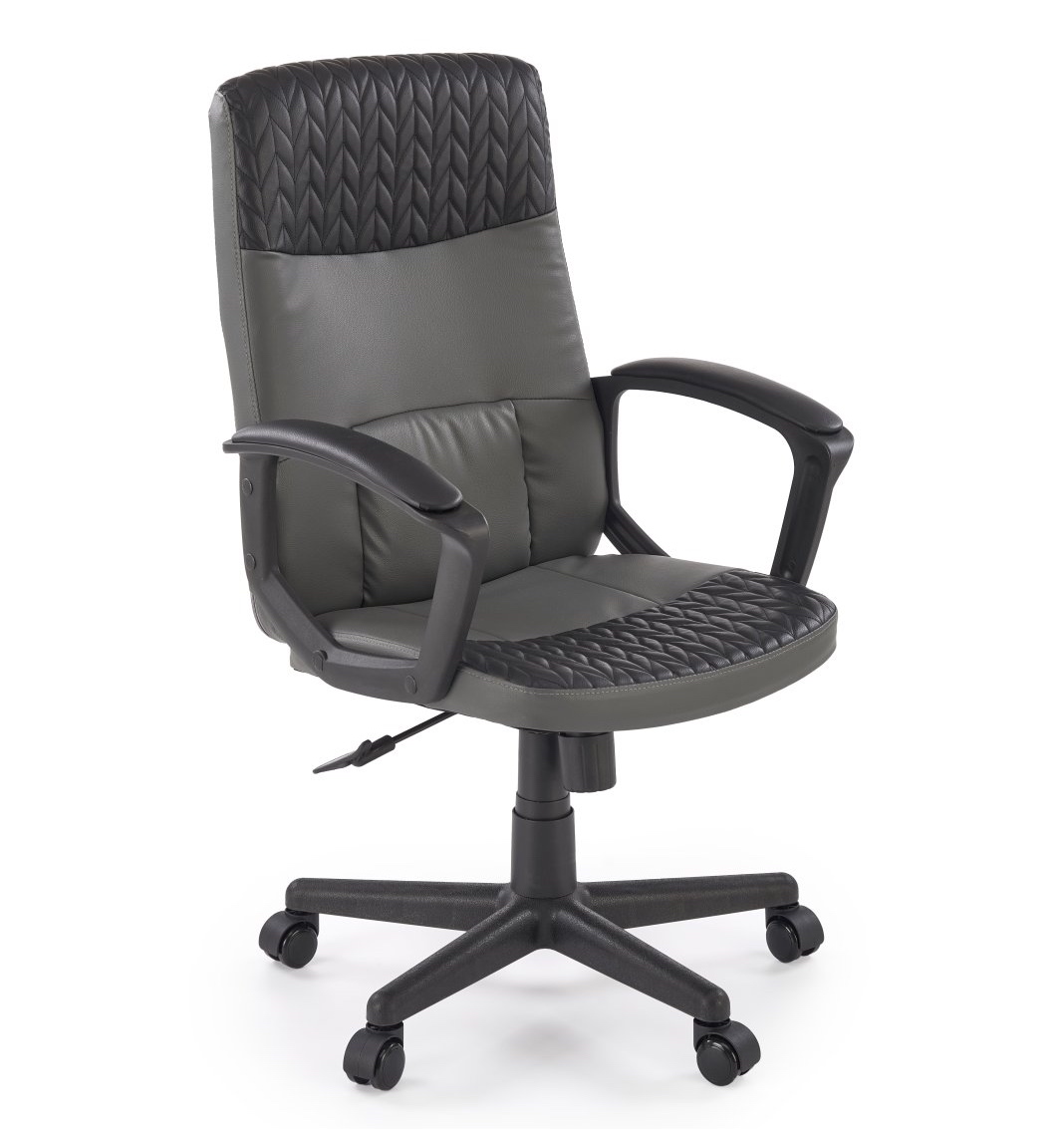 Elegancki czarny fotel gabinetowy Bjorn Halmar