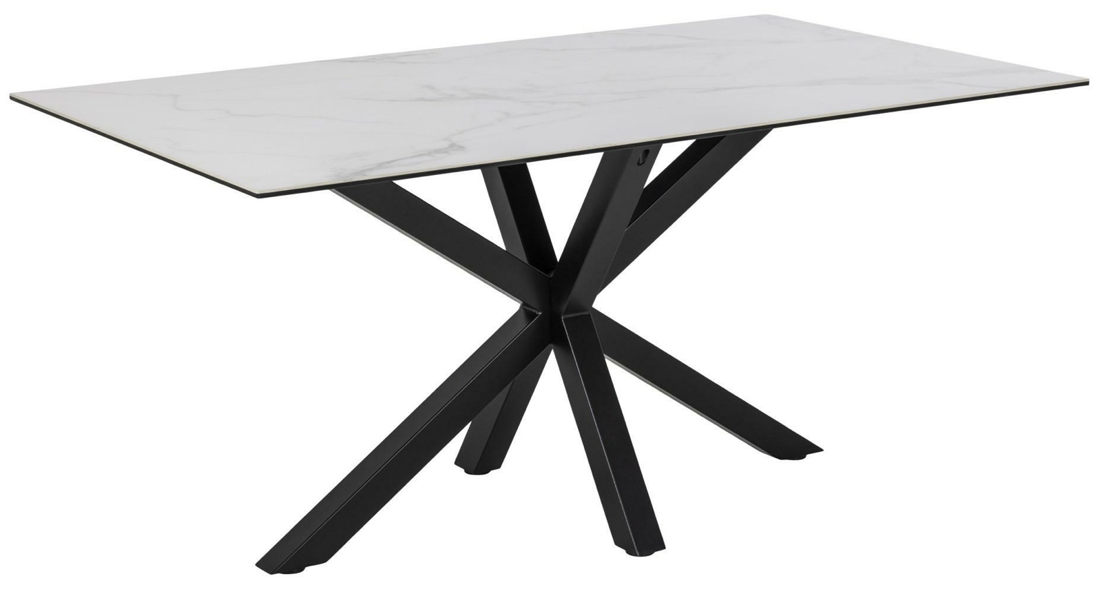 Biały stół z ceramicznym blatem Heaven 160x90