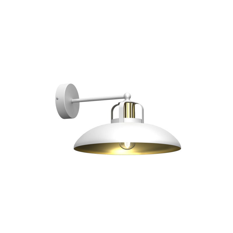 Kinkiet Felix White/Gold 1Xe27