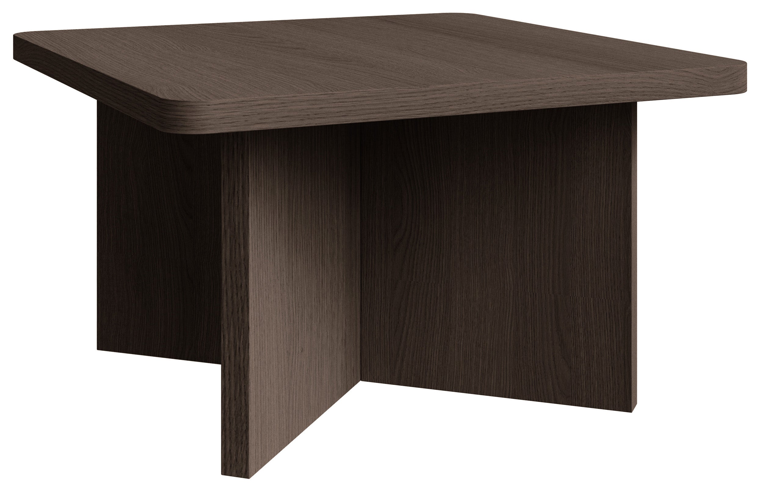 Stolik kawowy Qubeo kwadratowy 60 cm jesion prestige bronze