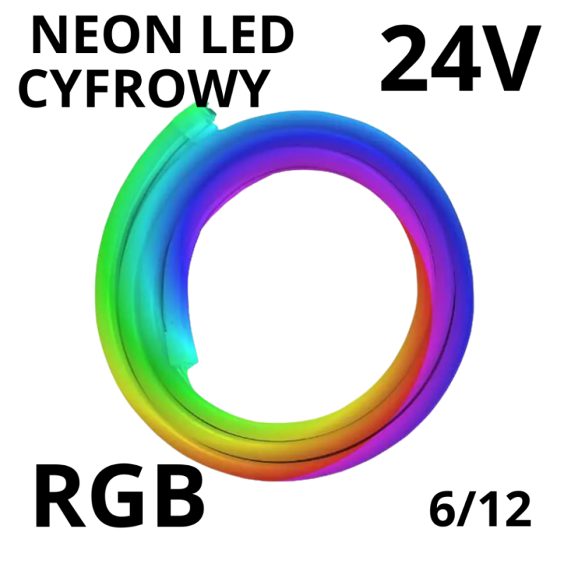 Neonled Rgb Cyfrowy Ws2811 6X12Mm 24V 1M N24034