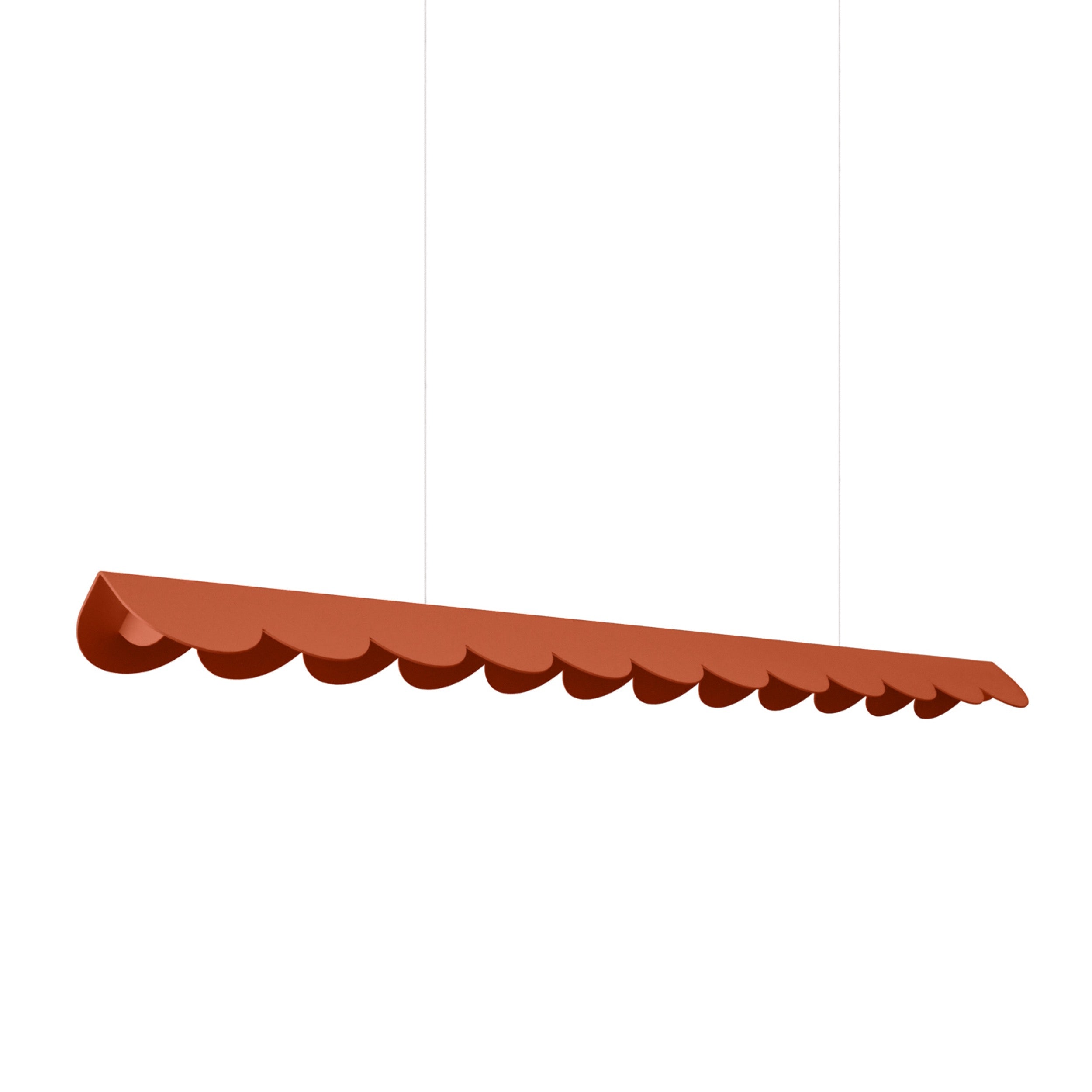 Lampa wisząca Biscuit ochra czerwona LED barwa neutralna
