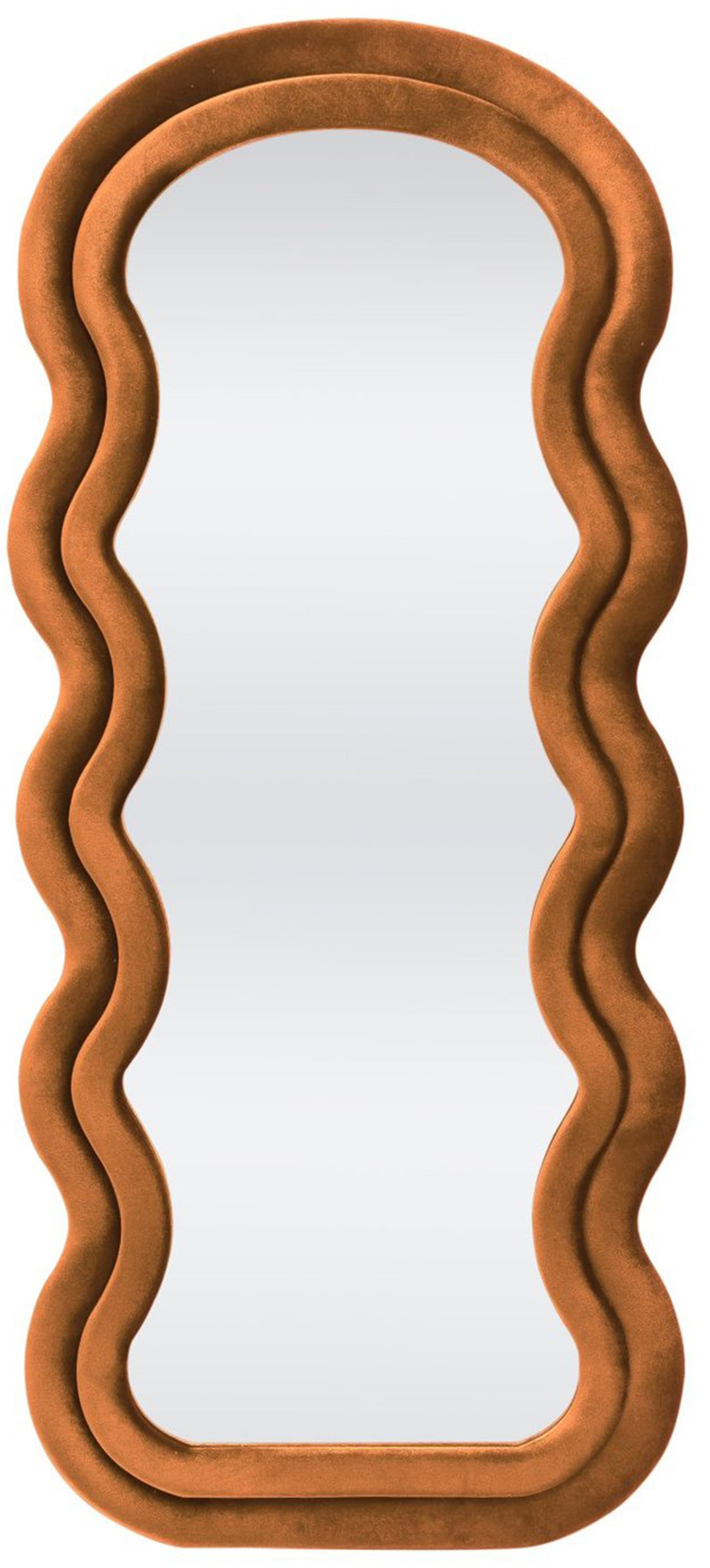 Lustro Confetto 160x70 cm w cynamonowej ramie