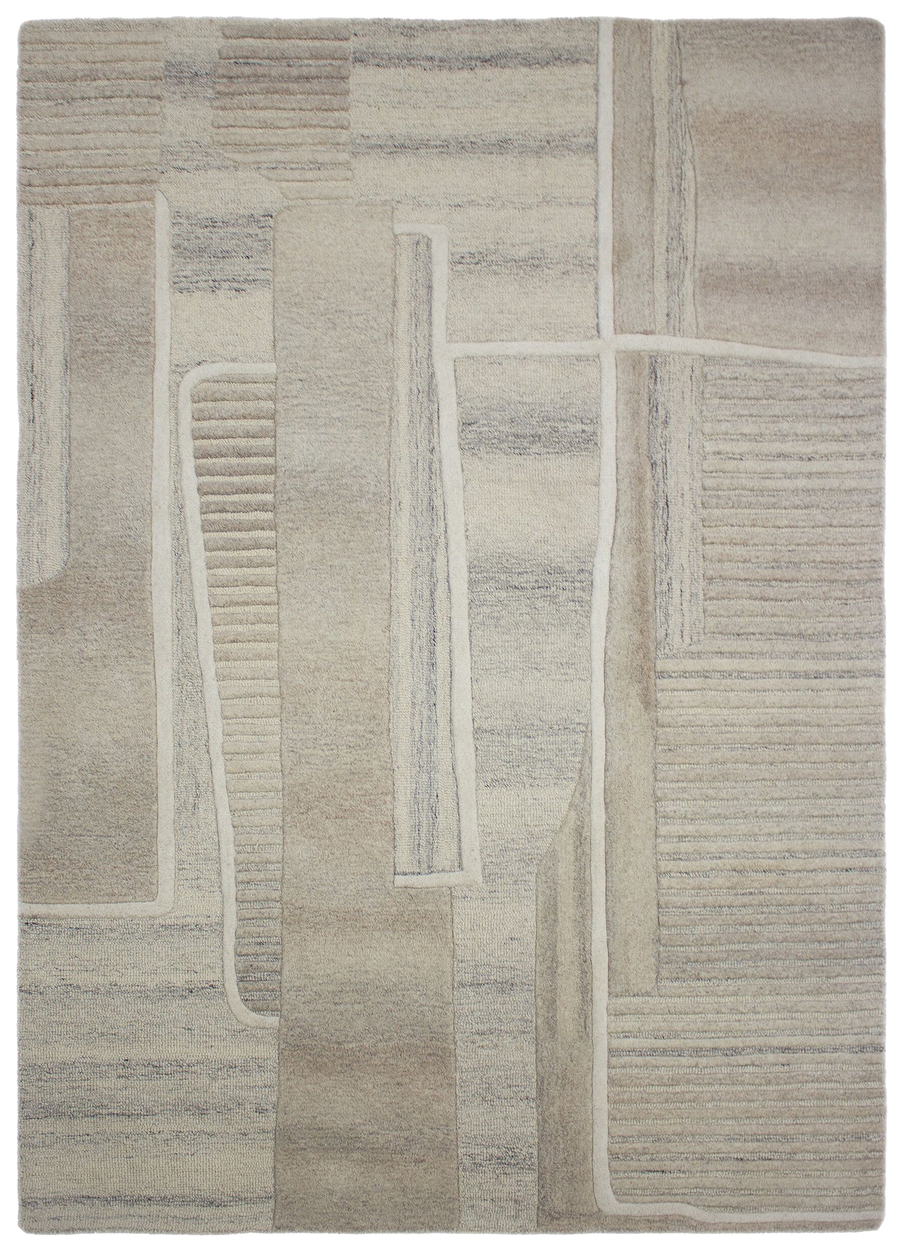 Dywan wełniany ręcznie wykonany Lira 140x200 cm beżowy