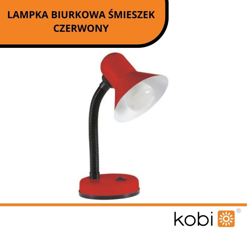 Lampka Biurkowa Śmieszek Czerwony
