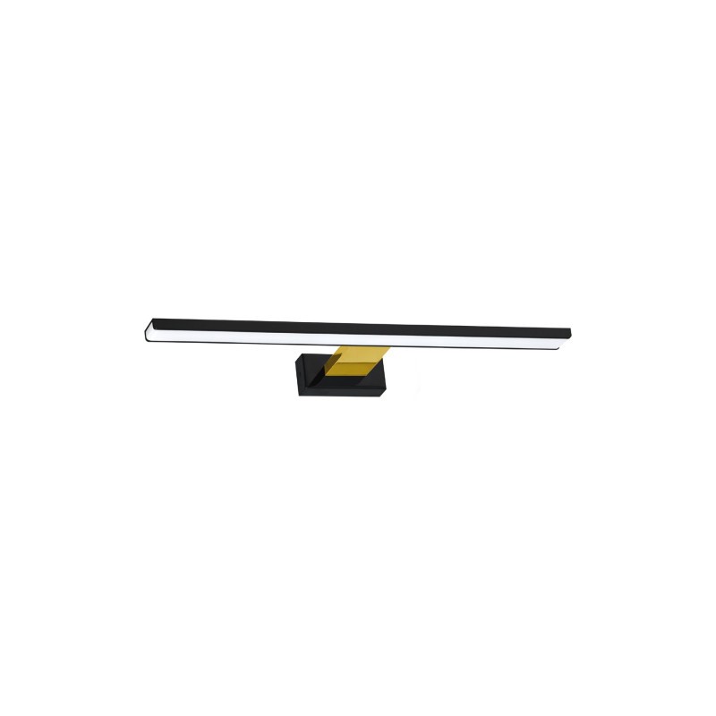 Kinkiet Shine Black/Gold 13,8W Led