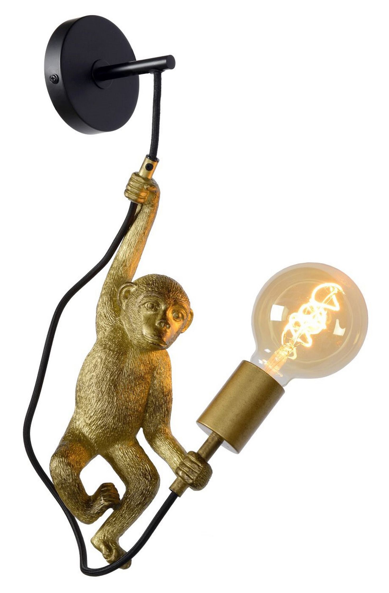 Kinkiet Chimp małpka złoty
