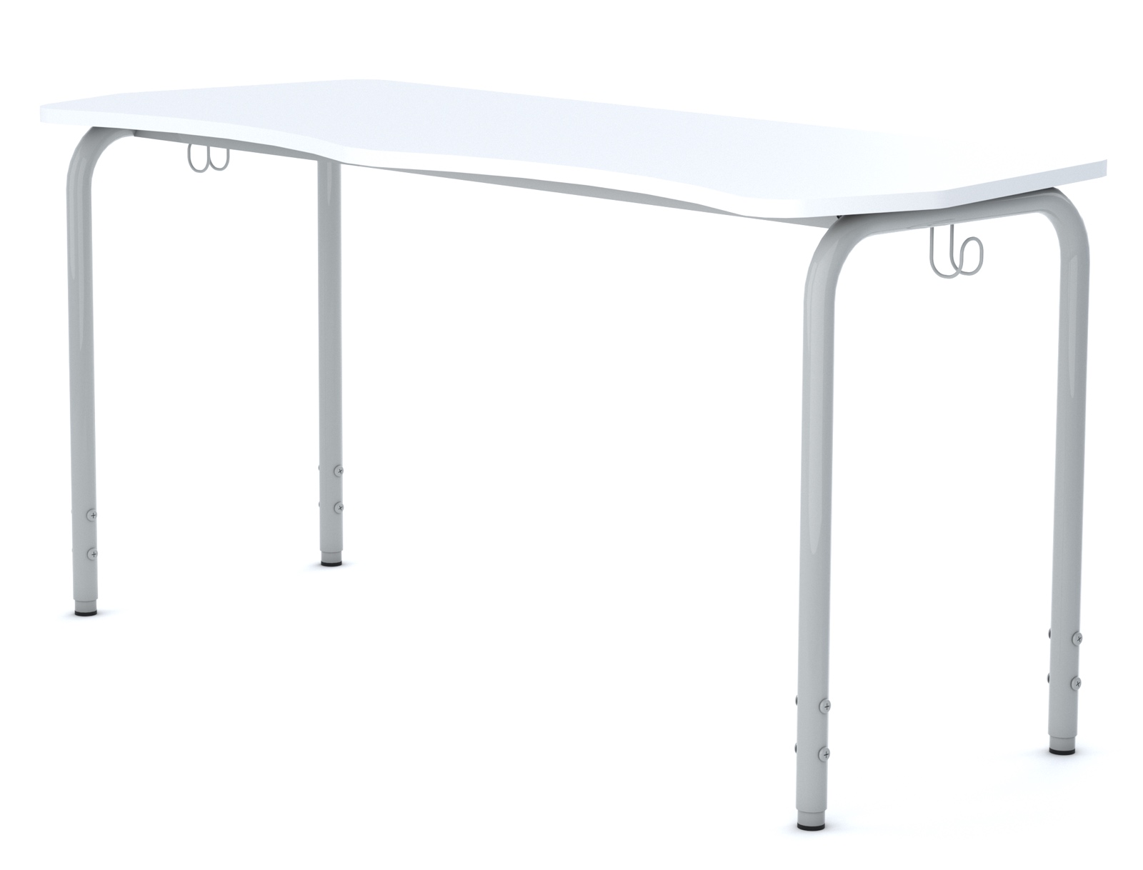 Regulowany stolik szkolny i przedszkolny Simple fala 135x55 cm