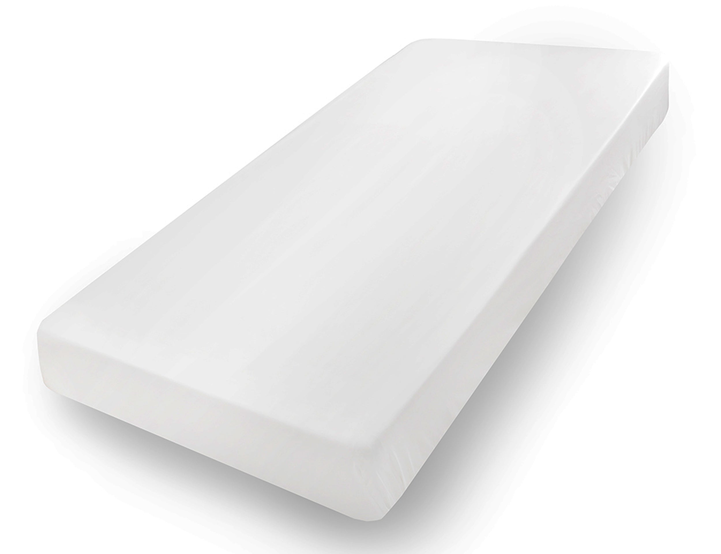 Prześcieradło jersey z lycrą Herrent z gumą na materac 200x90 cm białe
