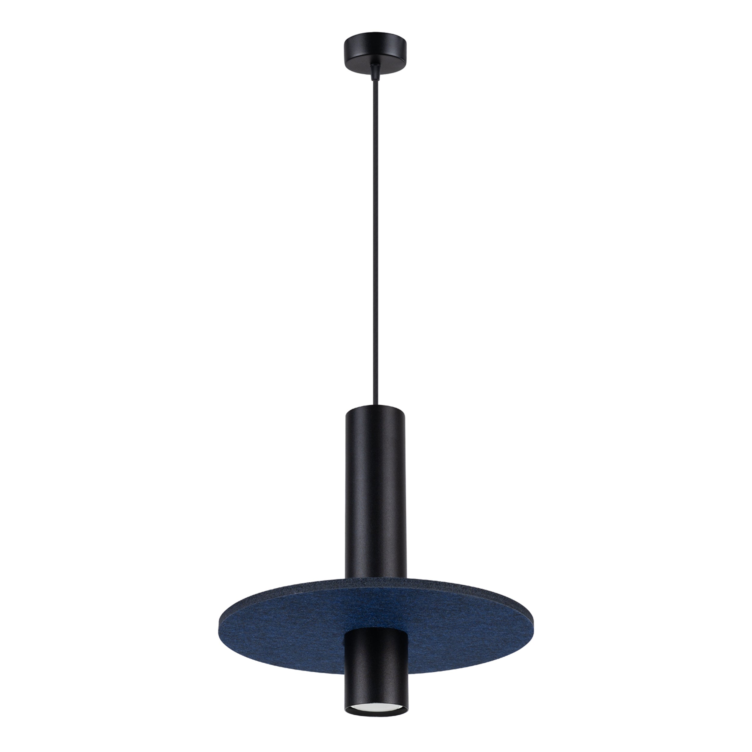 Lampa wisząca Pelta czarna/granatowa