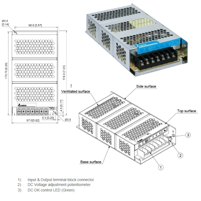 Zasilacz modułowy 150W 24V PMC-24V150W1BA