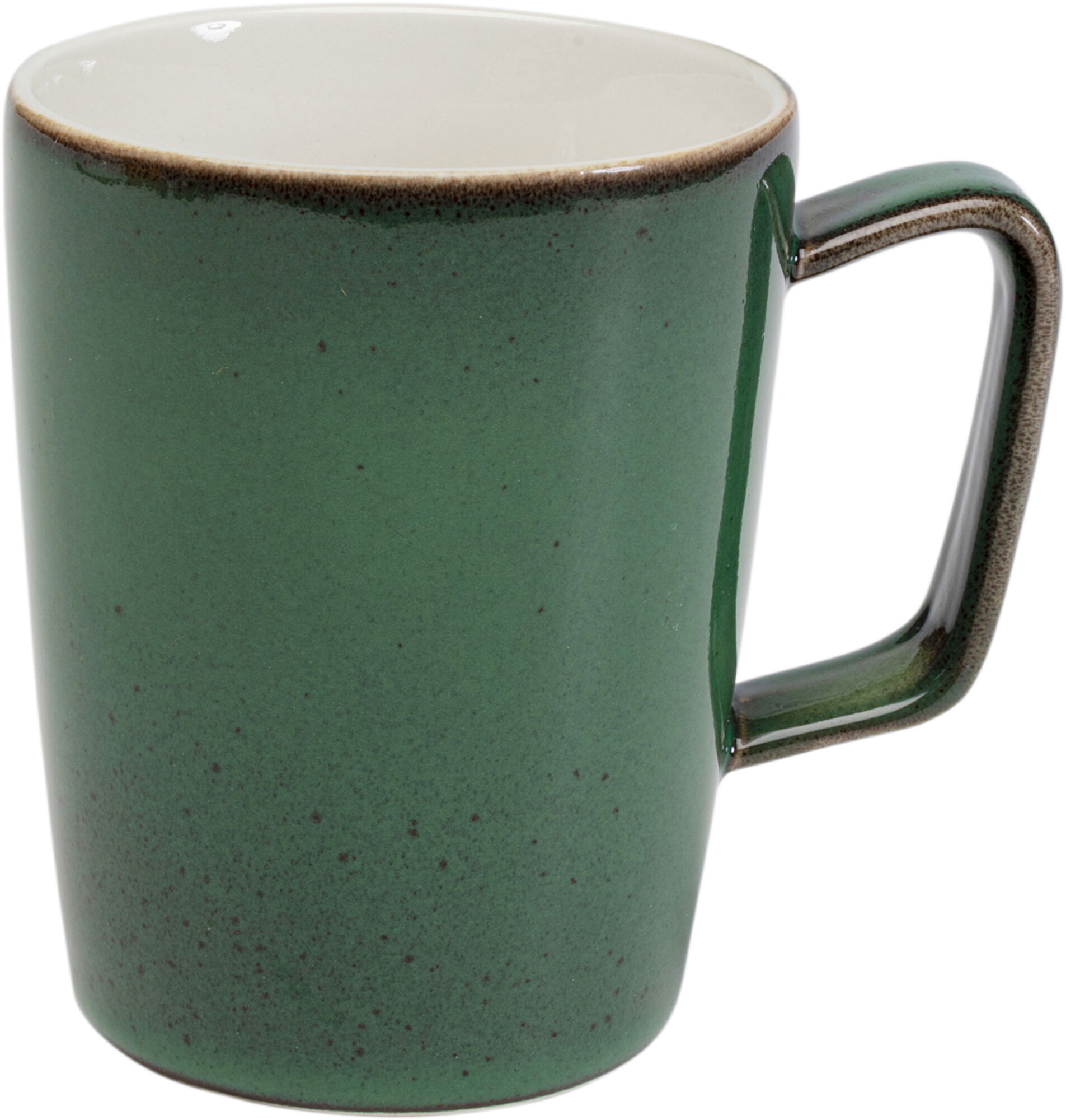 Kubek z uchem zielony porcelana 350 ml