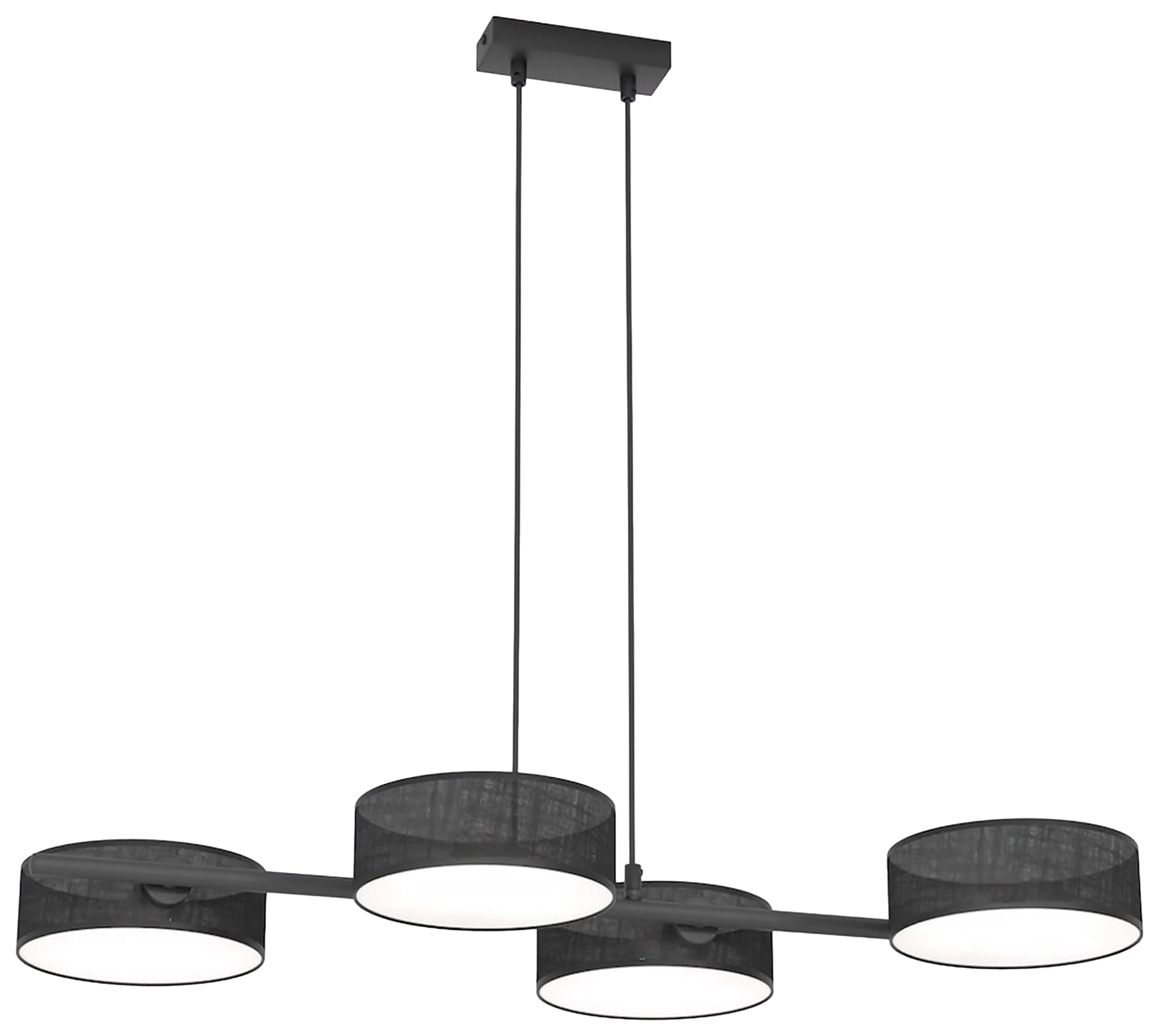 Lampa wisząca Drumz x4 czarna