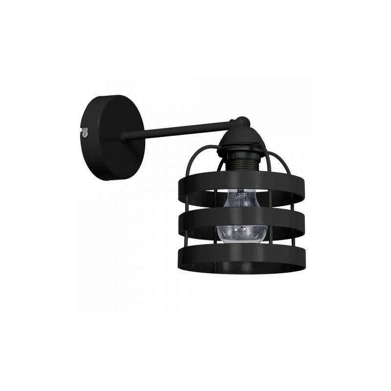 Kinkiet Lars Black 1Xe27