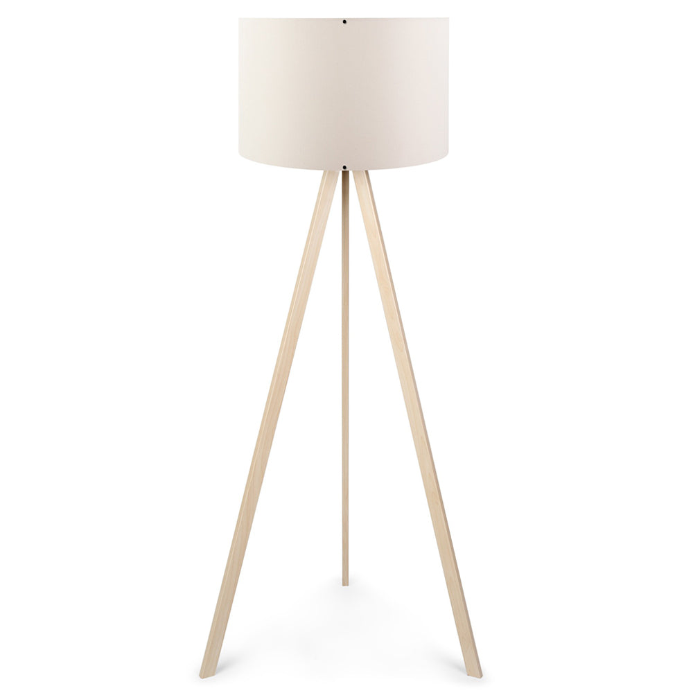 Lampa podłogowa Salika kremowa