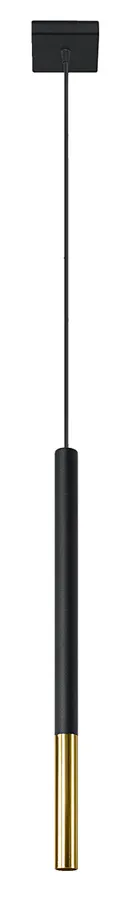Czarno-złota pojedyncza lampa wisząca EX719-Opareo | Edinos.pl