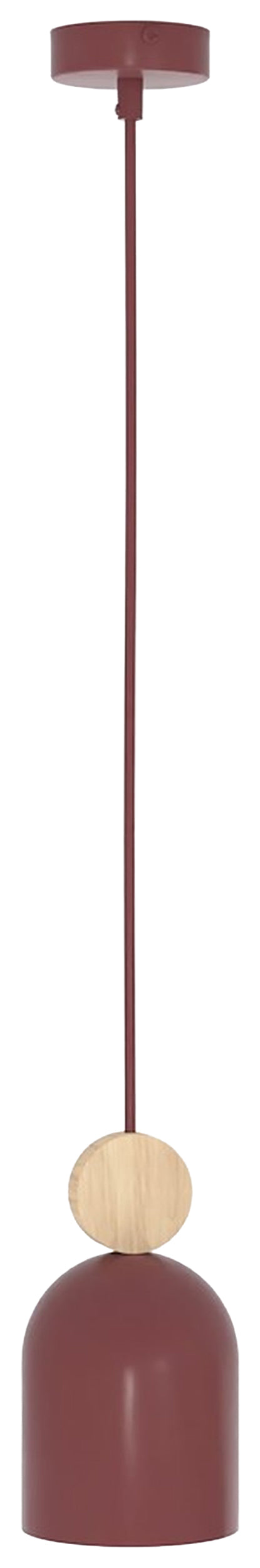 Lampa wisząca Mesi x1 burgundowa