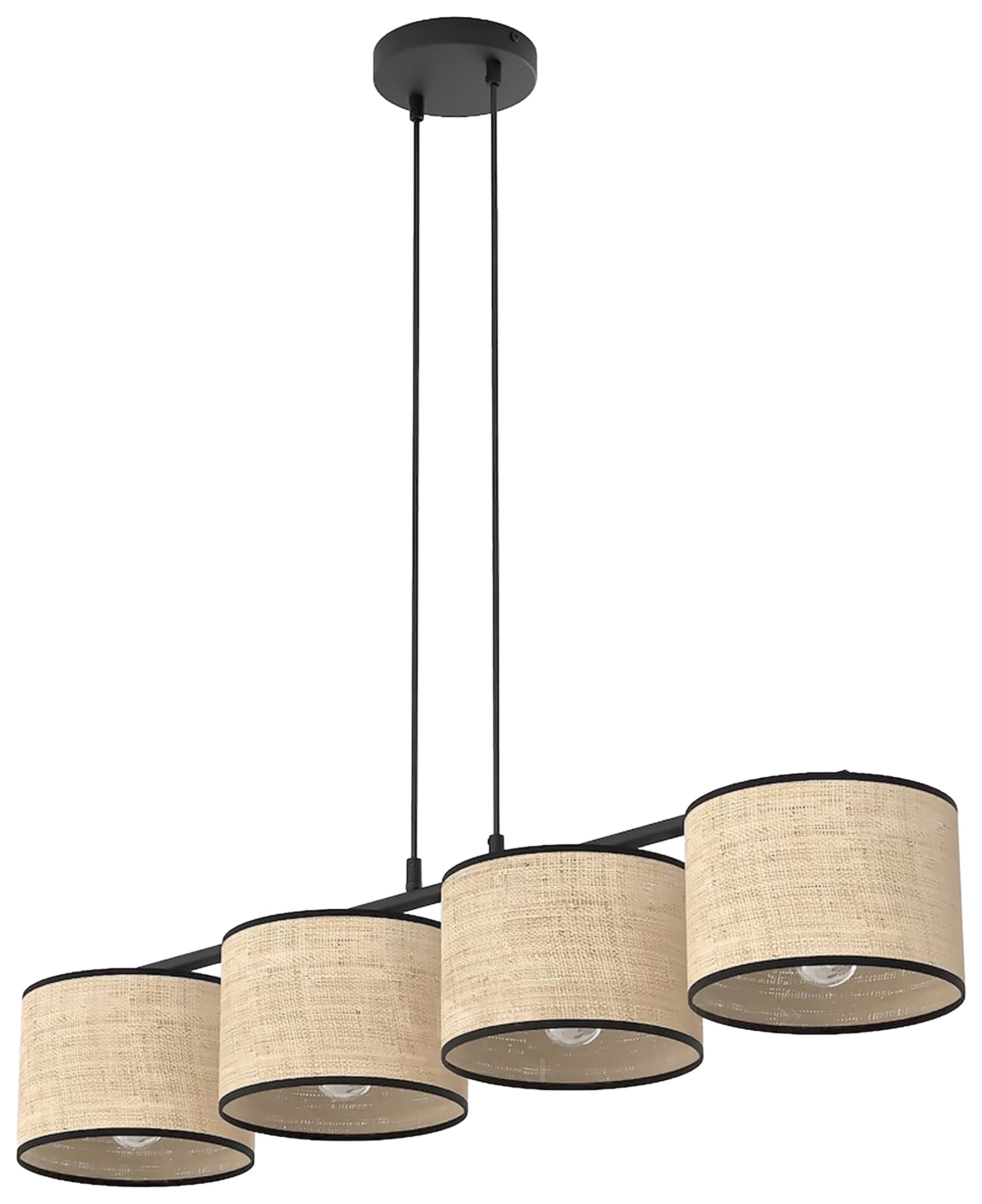 Lampa wisząca Eco x4 rattan