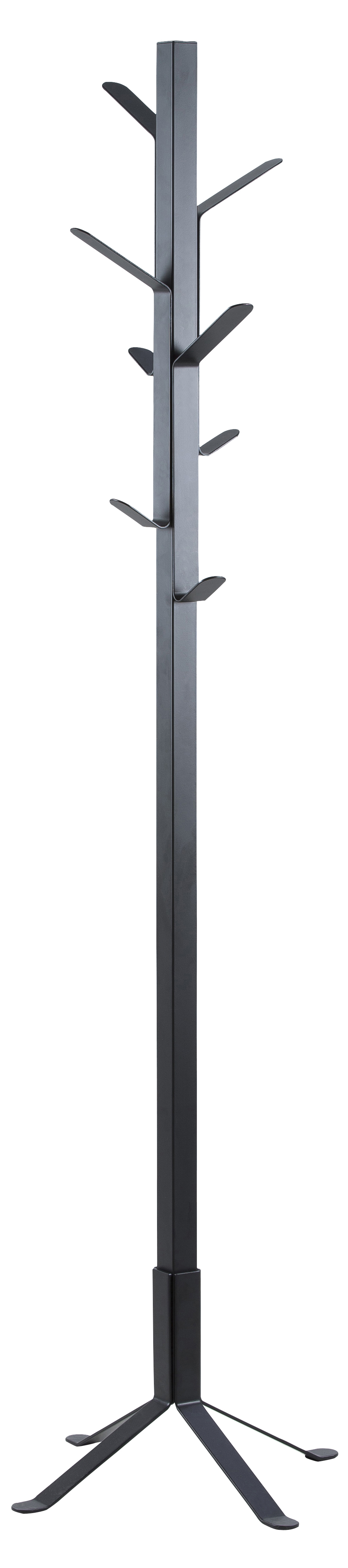 Wieszak stojący metalowy 180 cm czarny