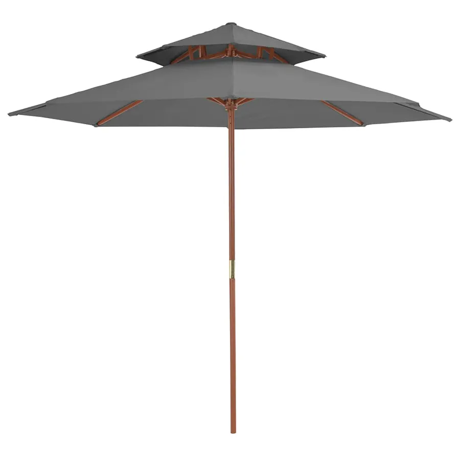Parasol ogrodowy z podwójnym daszkiem Baldar | Edinos.pl