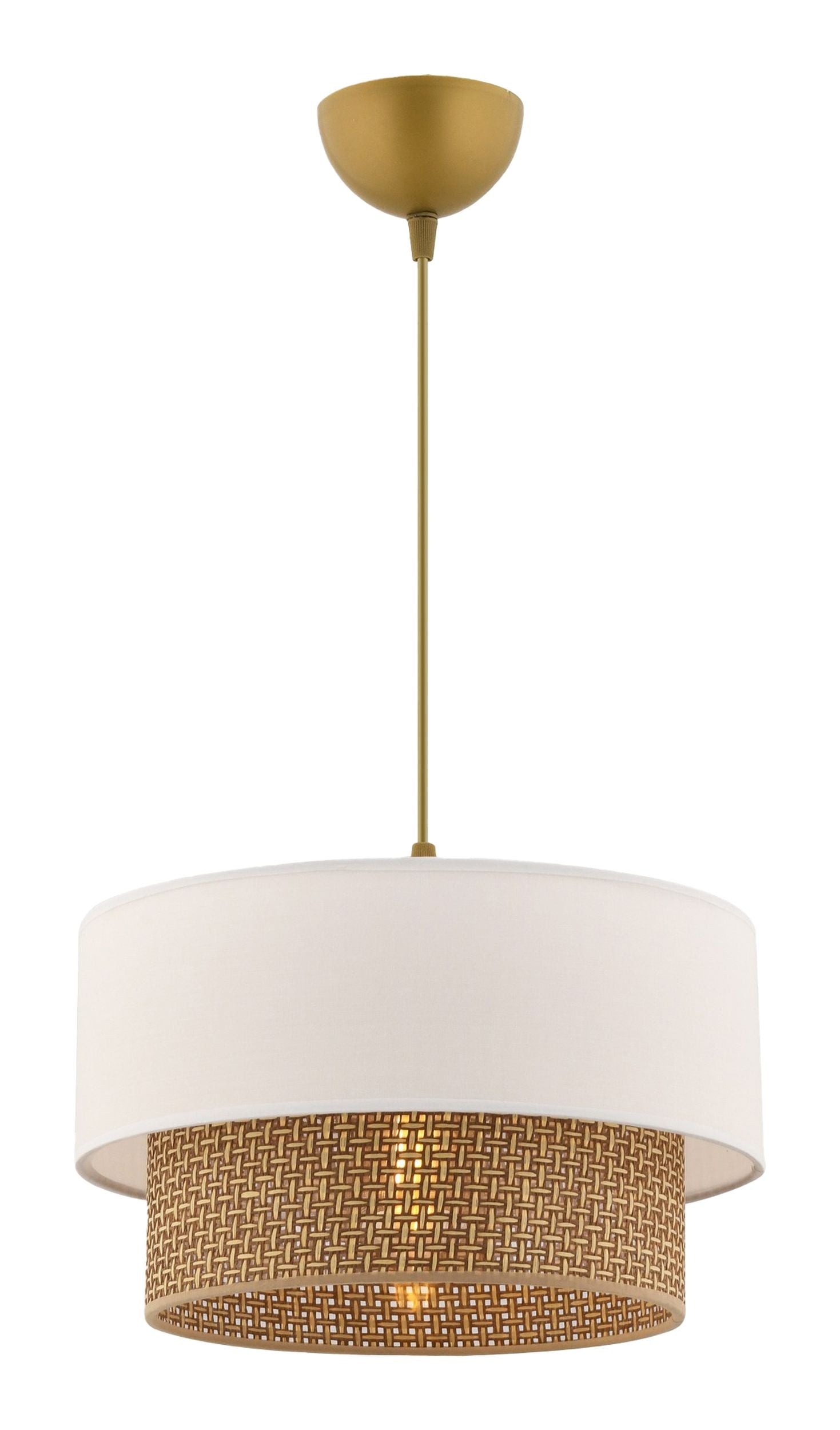 Lampa wisząca Echo biało-beżowa